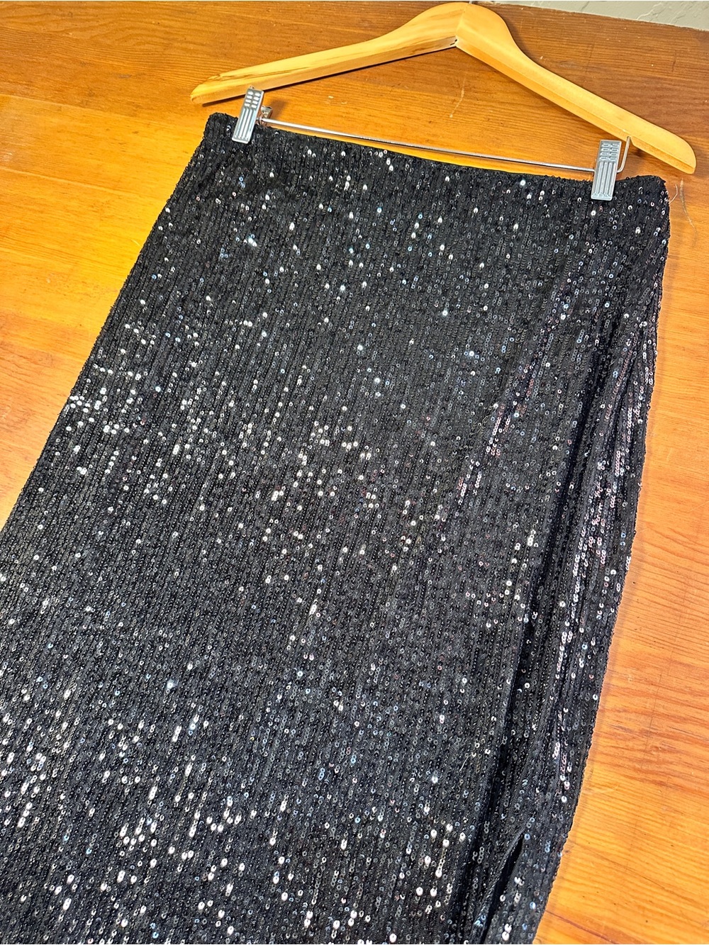 Black Sequin Women's (Junior)Pencil Skirt